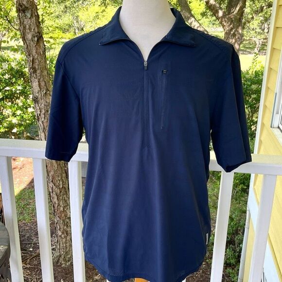 Club Ride Navy 1/2 Zip Jersey. Large. - Picture 1 of 8